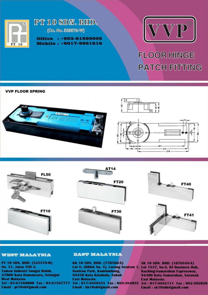 VVP Floor Hinge PT 10 Sdn Bhd